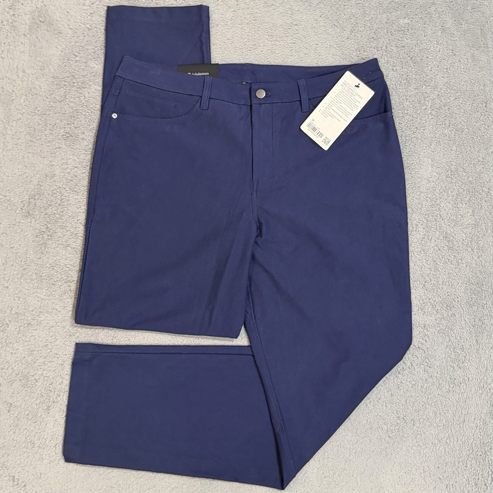 Lululemon ABC Classic-Fit Pant Men's 36x32 Utilitech Night Sea Blue LM5AQJS